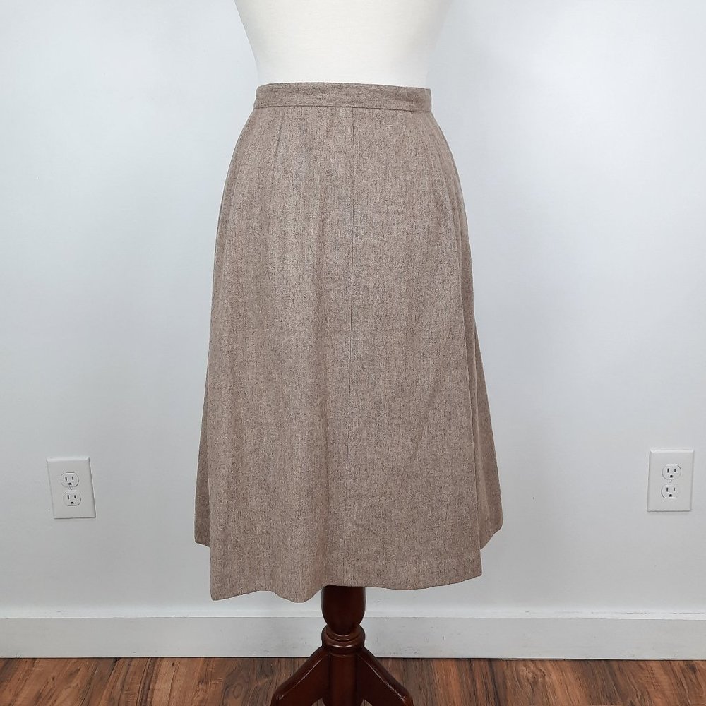 Vtg 70s wool button midi skirt - Newsport brand - Picture 8 of 12